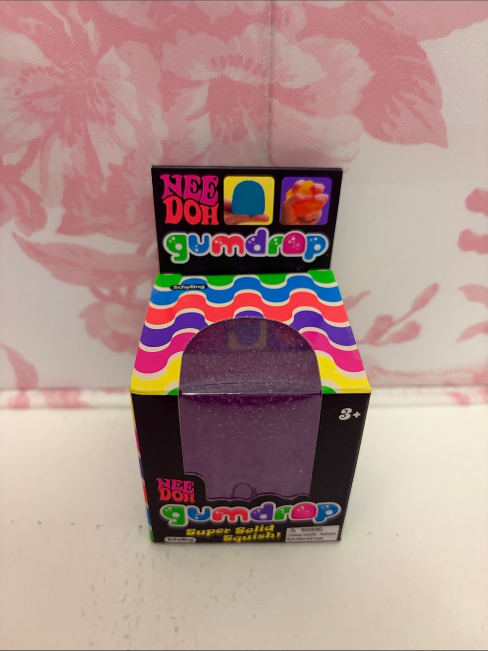 NIB NEE DOH Gumdrop Purple Super Solid Squishy Toy